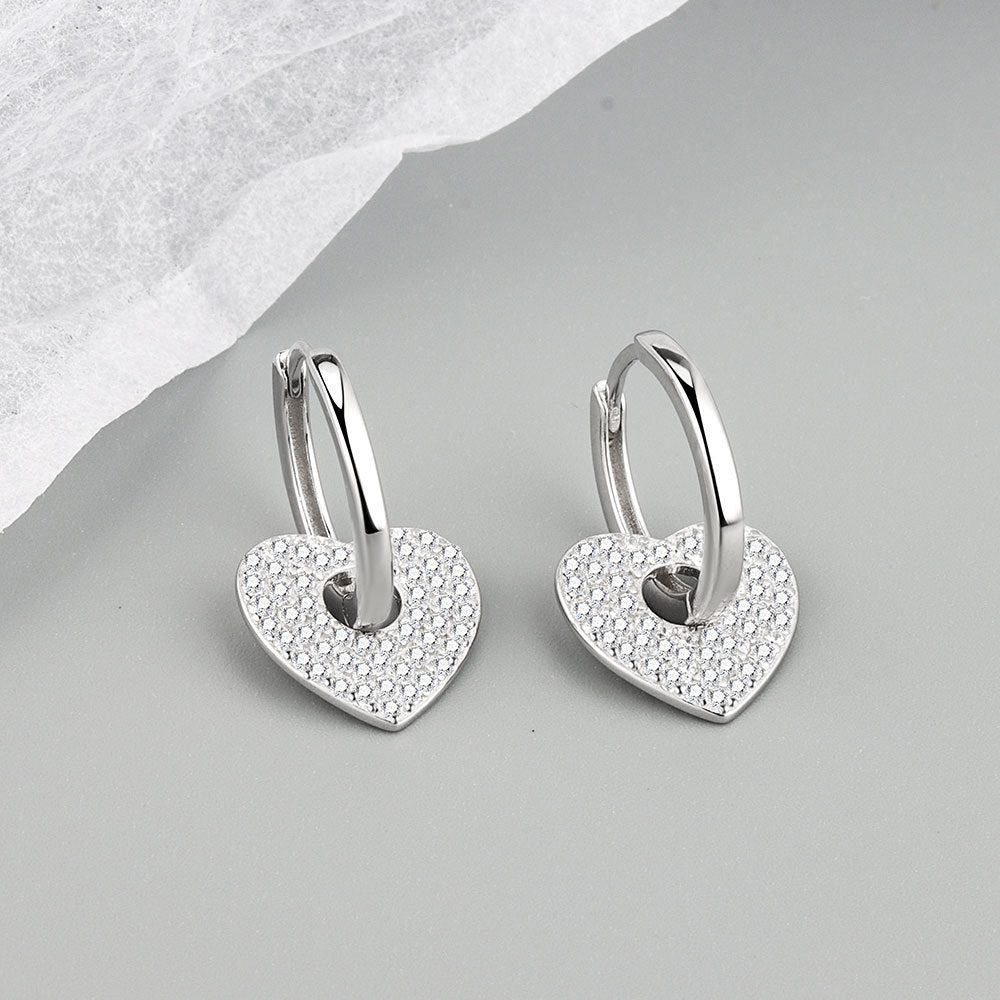 Diamond Heart Earrings (Copy)