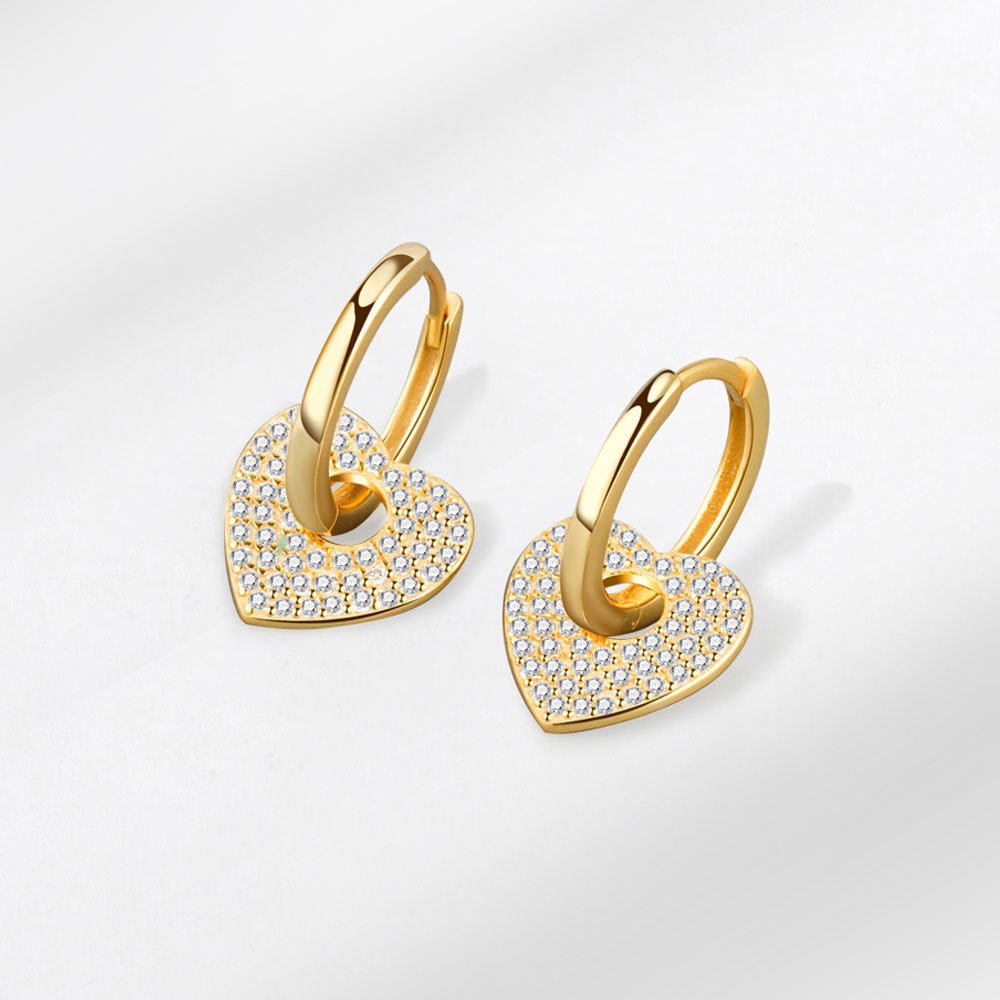 Diamond Heart Earrings (Copy)