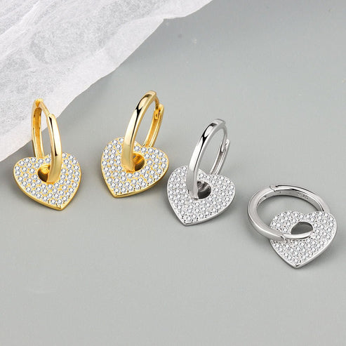Diamond Heart Earrings (Copy)